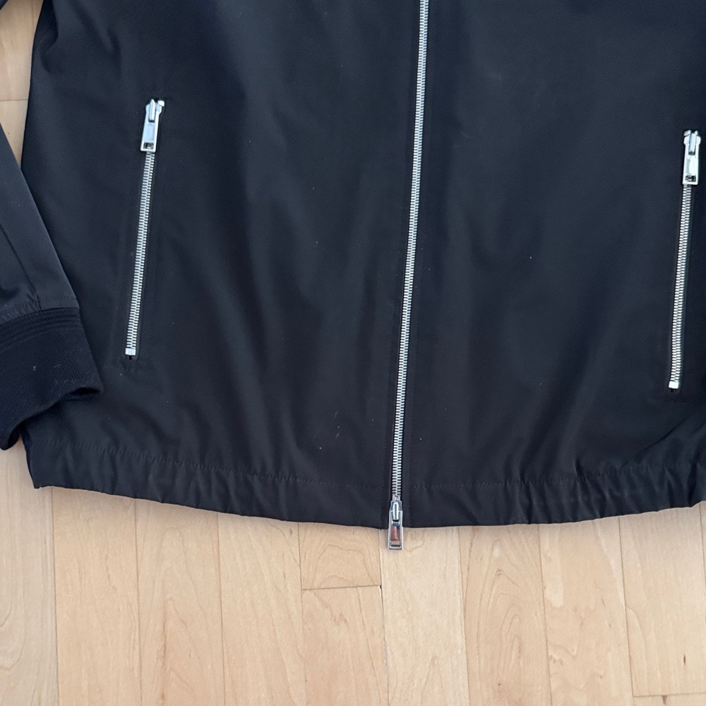 Theory Men's Black Bomber Jacket - Picture 5 of 8